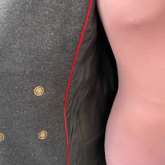 Marc by Marc Jacobs Double Breasted Wool Blend Coat Gray - Picture 10 of 16